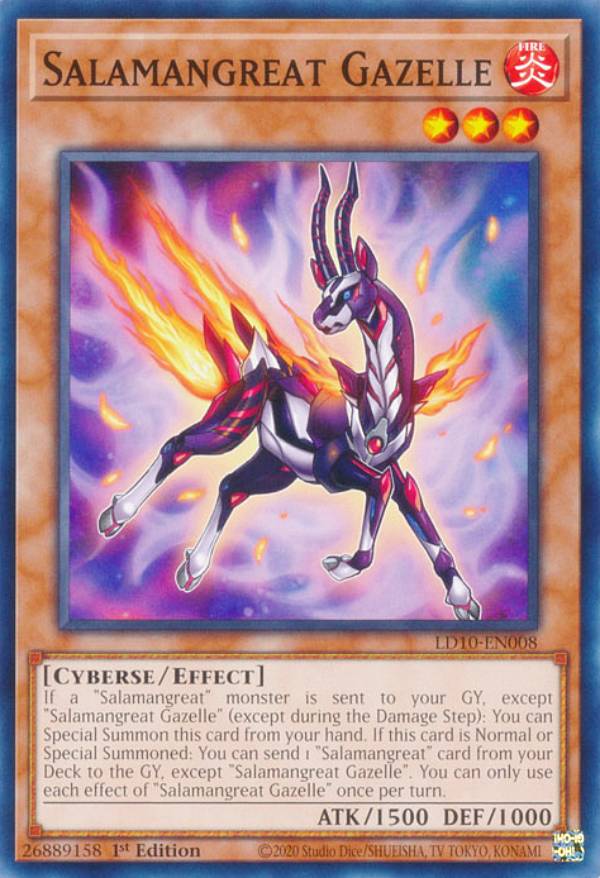 ͷ LD10-EN008 žå Salamangreat Gazelle (Ѹ 1st Edition Ρޥ) Legendary DuelistsSoulburning Volcano