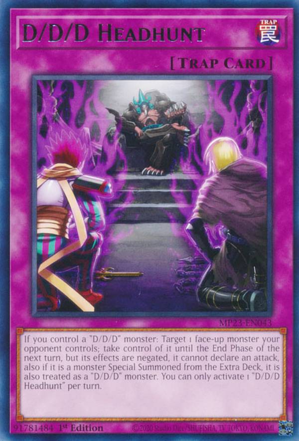 遊戯王 MP23-EN043 DDDヘッドハント D/D/D Headhunt (英語版 1st Edition レア) 25th Anniversary Tin：Dueling Heroes