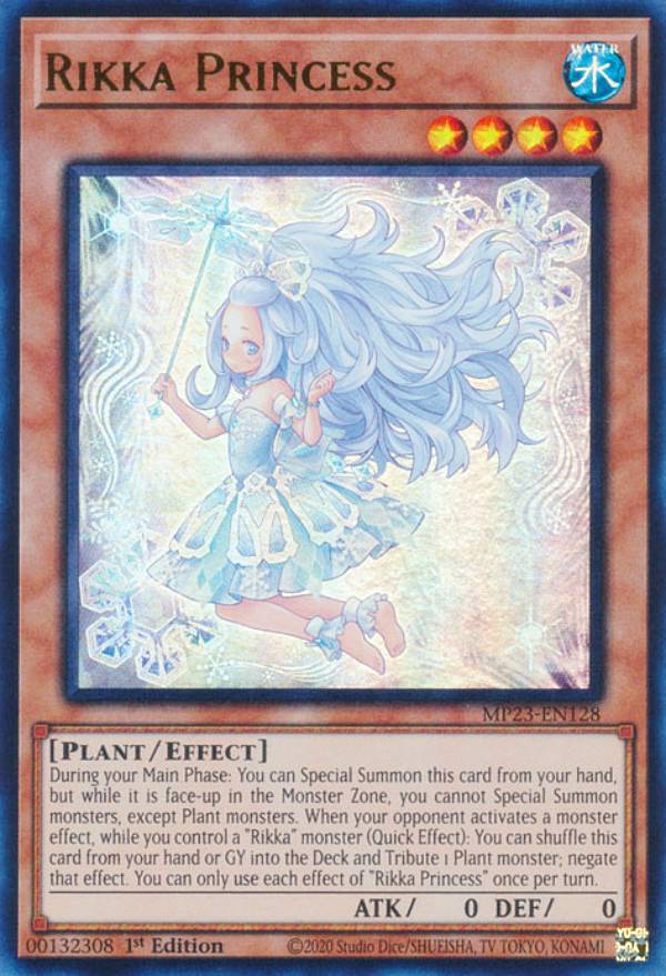 遊戯王 MP23-EN128 六花のしらひめ Rikka Princess (英語版 1st Edition ウルトラレア) 25th Anniversary Tin:Dueling Heroes