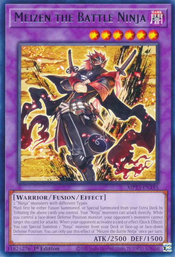 ͷ���� MP23-EN185 ����Ǧ�ԡ�̽� Meizen the Battle Ninja (�Ѹ��� 1st Edition �쥢) 25th Anniversary Tin��Dueling Heroes