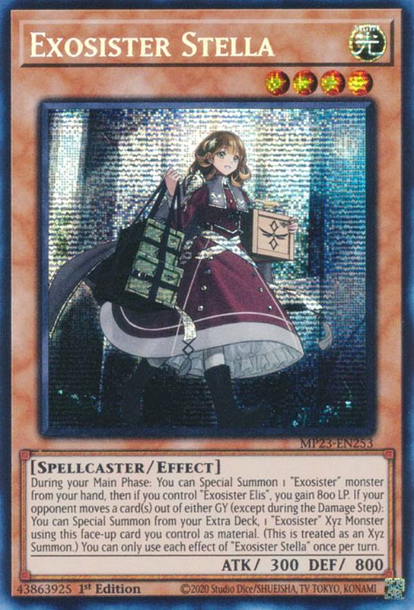 遊戯王 MP23-EN253 エクソシスター・ステラ Exosister Stella (英語版 1st Edition プリズマティックシークレットレア) 25th Anniversary Tin：Dueling Heroes