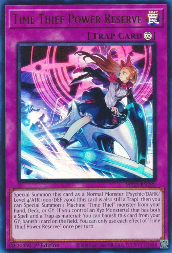 遊戯王 MP23-EN282 Time Thief Power Reserve (英語版 1st Edition ウルトラレア) 25th Anniversary Tin：Dueling Heroes