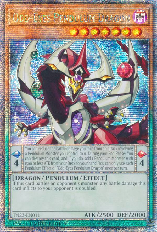 遊戯王 MP23/TN23-EN011 覚醒の魔導剣士 Odd-Eyes Pendulum Dragon (英語版 1st Edition 25th クォーターセンチュリーシークレットレア) 25th Anniversary Tin：Dueling Heroes