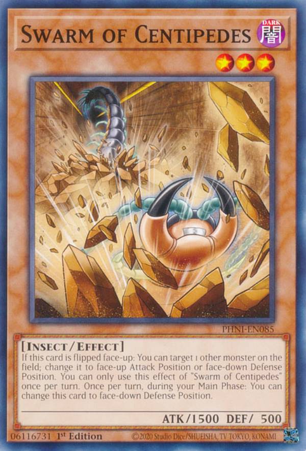 遊戯王 PHNI-EN085 Swarm of Centipedes (英語版 1st Edition ノーマル) PHANTOM NIGHTMARE