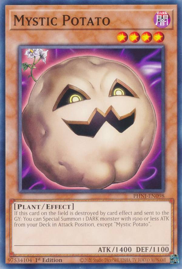 遊戯王 PHNI-EN098 キラー・ポテト Mystic Potato (英語版 1st Edition ノーマル) PHANTOM NIGHTMARE