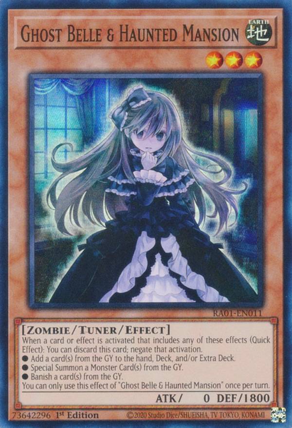 遊戯王 RA01-EN011 屋敷わらし Ghost Belle & Haunted Mansion (英語版 1st Edition スーパーレア) 25th Anniversary Rarity Collection