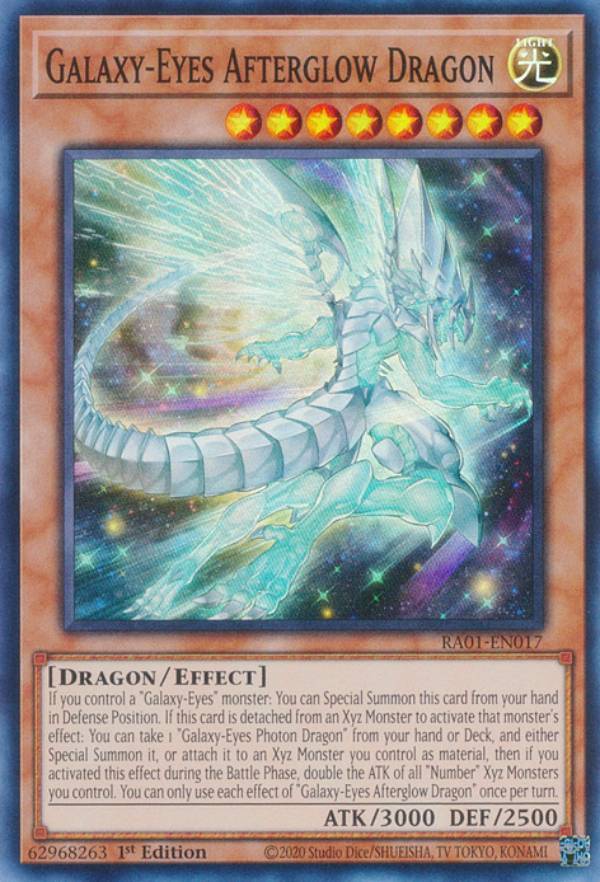 遊戯王 RA01-EN017 銀河眼の残光竜 Galaxy-Eyes Afterglow Dragon (英語版 1st Edition スーパーレア) 25th Anniversary Rarity Collection
