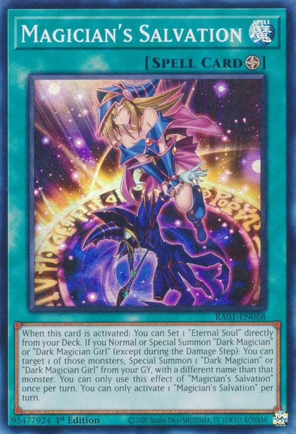 遊戯王 RA01-EN068 マジシャンズ・サルベーション Magician's Salvation (英語版 1st Edition スーパーレア) 25th Anniversary Rarity Collection
