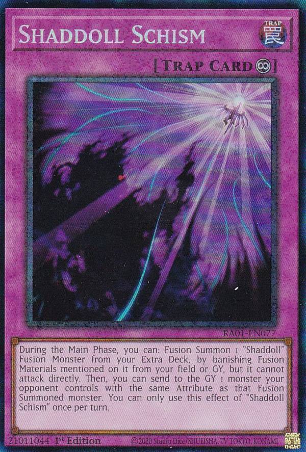 遊戯王 RA01-EN077 影依の偽典 Shaddoll Schism (英語版 1st Edition コレクターズレア) 25th Anniversary Rarity Collection