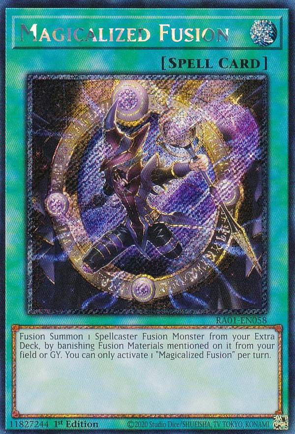 遊戯王 RA01-EN058 円融魔術 Magicalized Fusion (英語版 1st Edition プラチナムシークレットレア) 25th Anniversary Rarity Collection