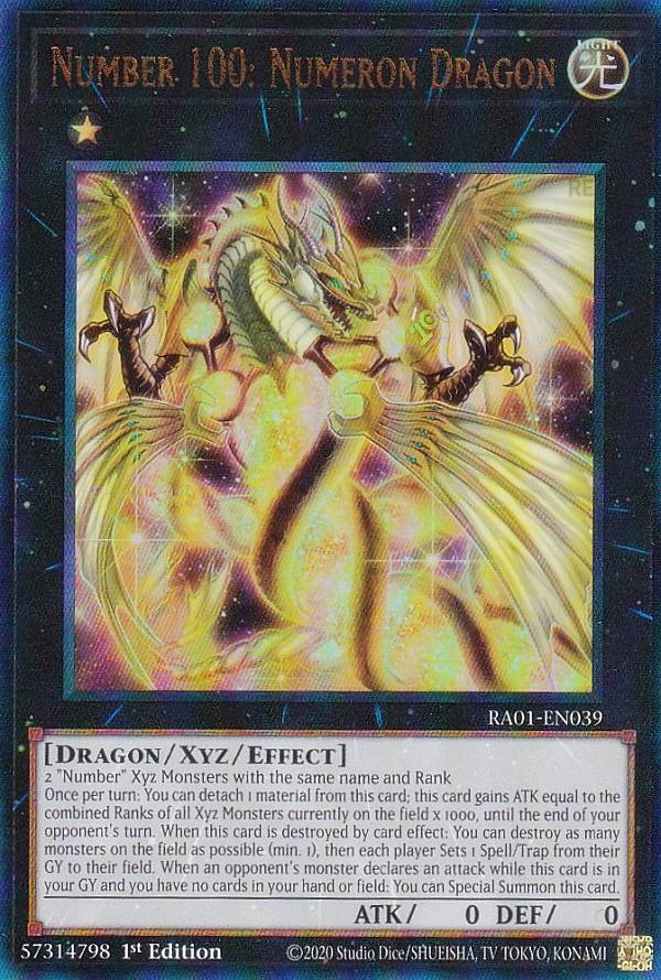 遊戯王 RA01-EN039 No.100 ヌメロン・ドラゴン Number 100: Numeron Dragon (英語版 1st Edition アルティメットレア) 25th Anniversary Rarity Collection