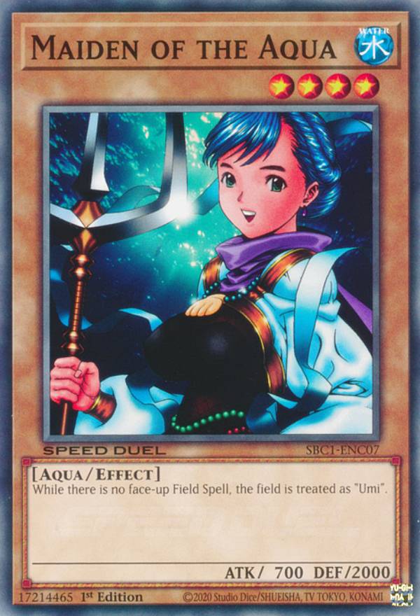 遊戯王 SBC1-ENC07 海神の巫女 Maiden of the Aqua (英語版 1st Edition ノーマル) Speed Duel：Streets of Battle City