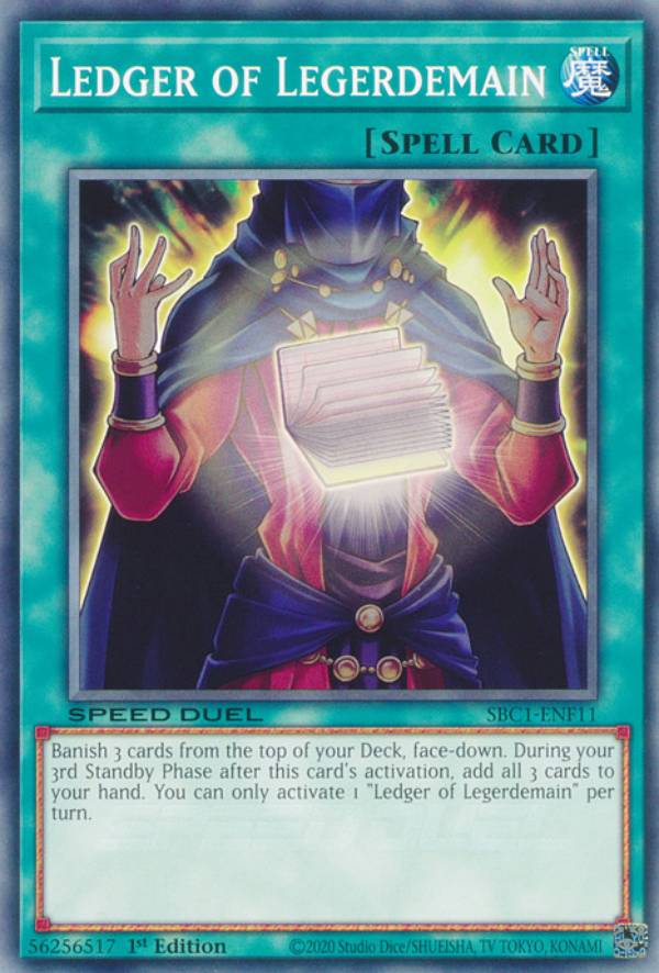 REALiZE ȥ쥫ۥӡŷԾŹ㤨ͷ SBC1-ENF11 ͽĢ Ledger of Legerdemain (Ѹ 1st Edition Ρޥ Speed DuelStreets of Battle CityפβǤʤ150ߤˤʤޤ