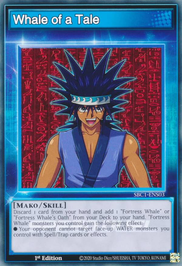 遊戯王 SBC1-ENS03 Whale of a Tale (英語版 1st Edition ノーマル) Speed Duel：Streets of Battle City