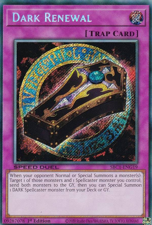 遊戯王 SBC1-ENG19 黒魔族復活の棺 Dark Renewal (英語版 1st Edition シークレットレア) Speed Duel：Streets of Battle City