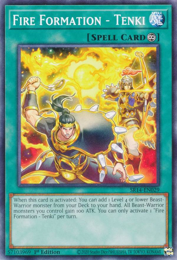 遊戯王 SR14-EN029 炎舞-「天キ」 Fire Formation - Tenki (英語版 1st Edition ノーマル) Structure Deck:Fire Kings