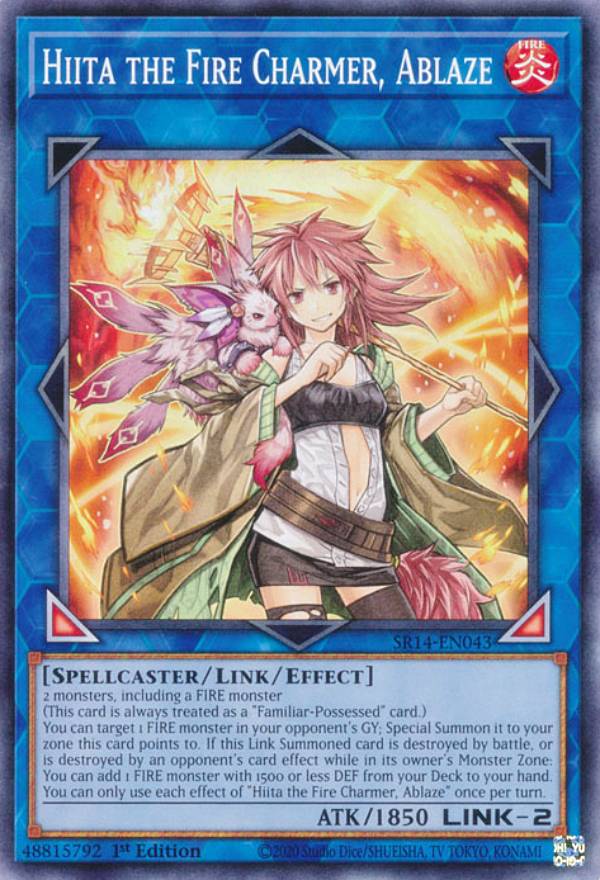 遊戯王 SR14-EN043 灼熱の火霊使いヒータ Hiita the Fire Charmer, Ablaze (英語版 1st Edition ノーマル) Structure Deck：Fire Kings