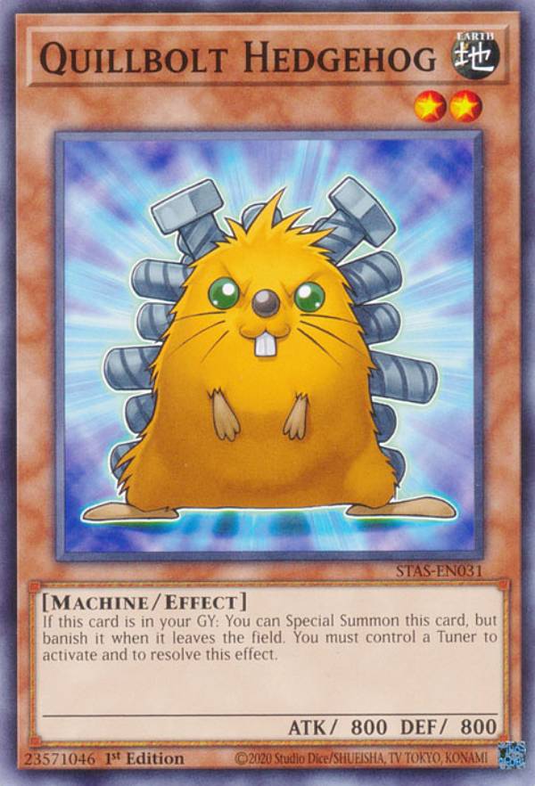 REALiZE ȥ쥫ۥӡŷԾŹ㤨ͷ STAS-EN031 ܥȡإåۥå Quillbolt Hedgehog (Ѹ 1st Edition Ρޥ 2-Player Starter Set Synchro DeckפβǤʤ30ߤˤʤޤ