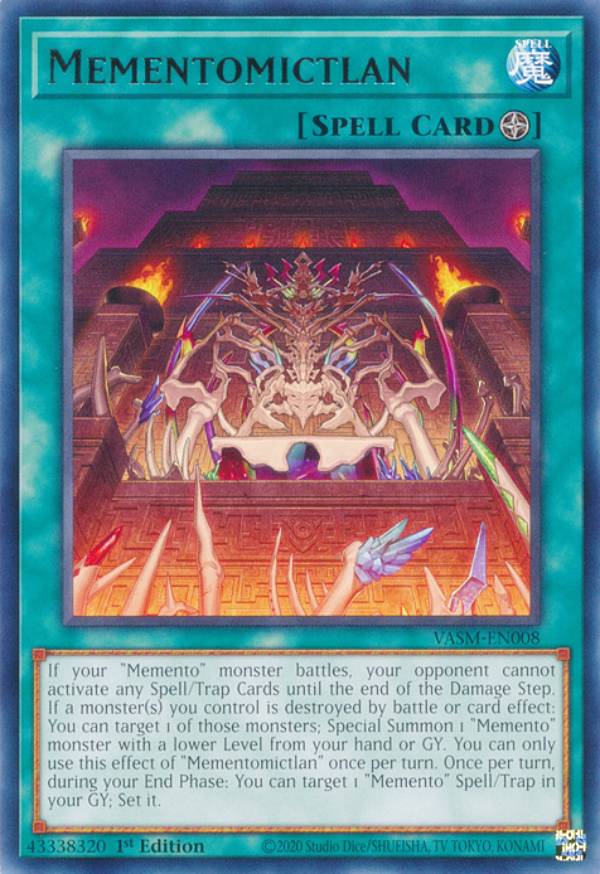 遊戯王 VASM-EN008 冥骸府－メメントラン Mementomictlan (英語版 1st Edition レア) Valiant Smashers