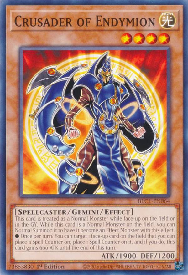遊戯王 BLC1-EN064 クルセイダー・オブ・エンディミオン Crusader of Endymion (英語版 1st Edition ノーマル) BATTLES OF LEGEND: CHAPTER 1