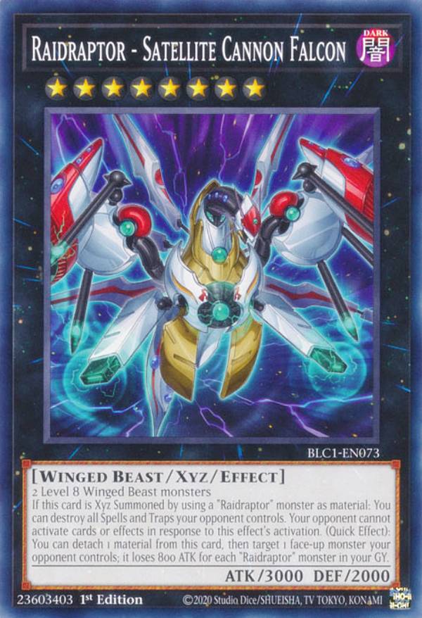 遊戯王 BLC1-EN073 RR-サテライト・キャノン・ファルコン Raidraptor - Satellite Cannon Falcon (英語版 1st Edition ノーマル) BATTLES OF LEGEND: CHAPTER 1