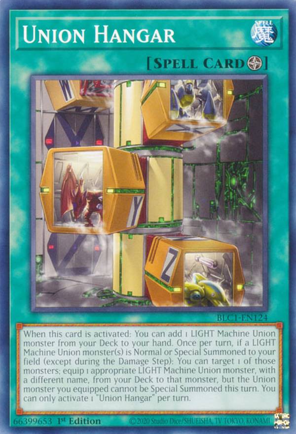遊戯王 BLC1-EN124 ユニオン格納庫 Union Hangar (英語版 1st Edition ノーマル) BATTLES OF LEGEND： CHAPTER 1