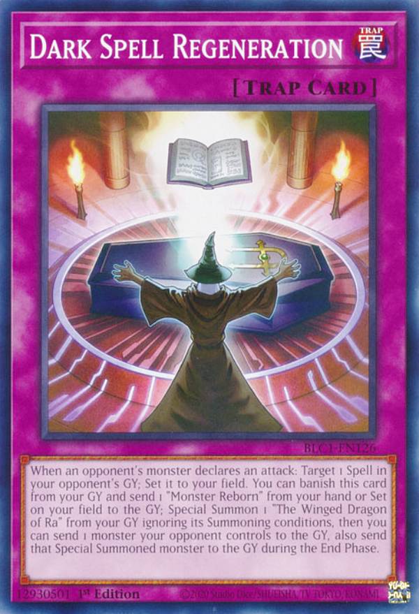 ͷ BLC1-EN126 Ź Dark Spell Regeneration (Ѹ 1st Edition Ρޥ) BATTLES OF LEGEND CHAPTER 1