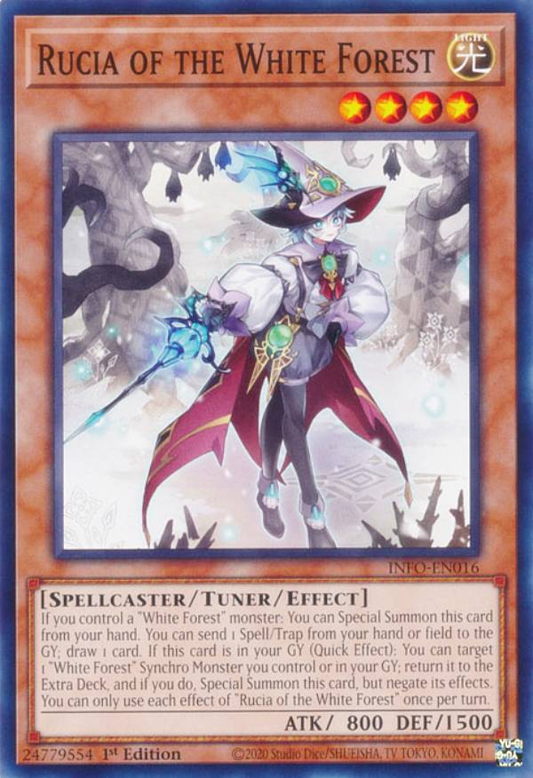 遊戯王 INFO-EN016 白き森のルシア Rucia of the White Forest (英語版 1st Edition ノーマル) The Infinite Forbidden