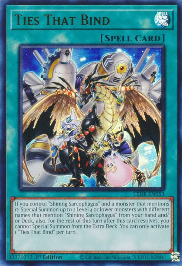 遊戯王 LEDE-EN053 仲間の絆 Ties That Bind (英語版 1st Edition ウルトラレア) Legacy of Destruction