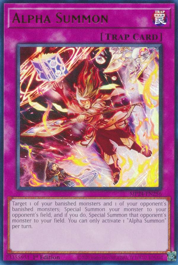 遊戯王 MP24-EN256 魔法名−「解体し統合せよ」 Alpha Summon (英語版 1st Edition ウルトラレア) 25th Anniversary Tin：Dueling Mirrors Mega Pack