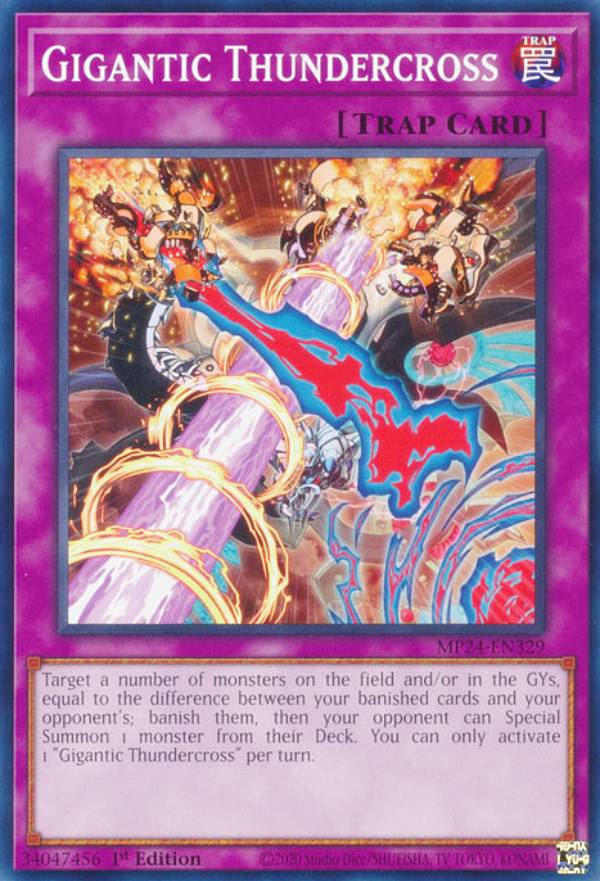 REALiZE ȥ쥫ۥӡŷԾŹ㤨ͷ MP24-EN329 ƥå Gigantic Thundercross (Ѹ 1st Edition Ρޥ 25th Anniversary TinDueling Mirrors Mega PackפβǤʤ30ߤˤʤޤ