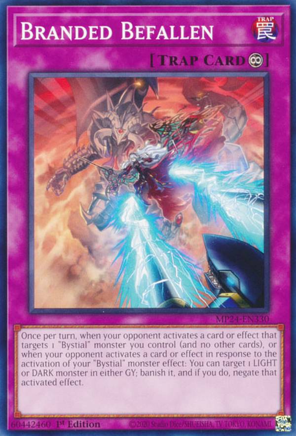 遊戯王 MP24-EN330 導かれし烙印 Branded Befallen (英語版 1st Edition ノーマル) 25th Anniversary Tin：Dueling Mirrors Mega Pack