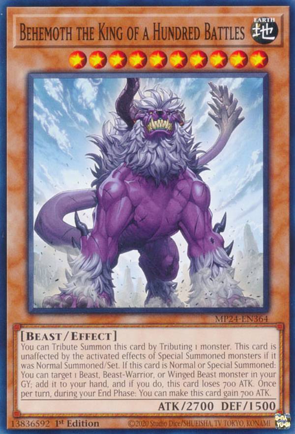 REALiZE ȥ쥫ۥӡŷԾŹ㤨ͷ MP24-EN364 ɴﲦ ٥ҡ⥹ Behemoth the King of a Hundred Battles (Ѹ 1st Edition Ρޥ 25th Anniversary TinDueling Mirrors Mega PackפβǤʤ30ߤˤʤޤ