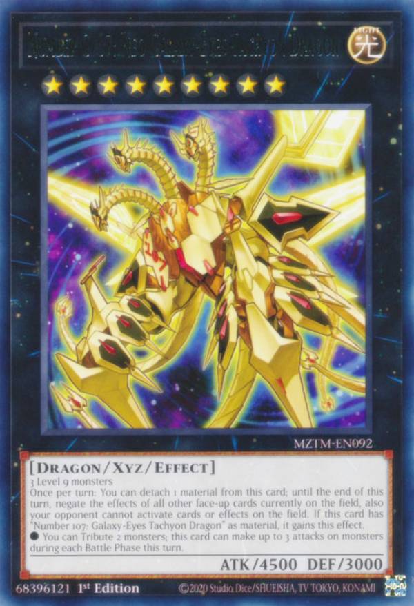 REALiZE ȥ쥫ۥӡŷԾŹ㤨ͷ MZTM-EN092 CNo.107 Ķϴλζ Number C107: Neo Galaxy-Eyes Tachyon Dragon (Ѹ 1st Edition 쥢 Maze of the MasterפβǤʤ30ߤˤʤޤ