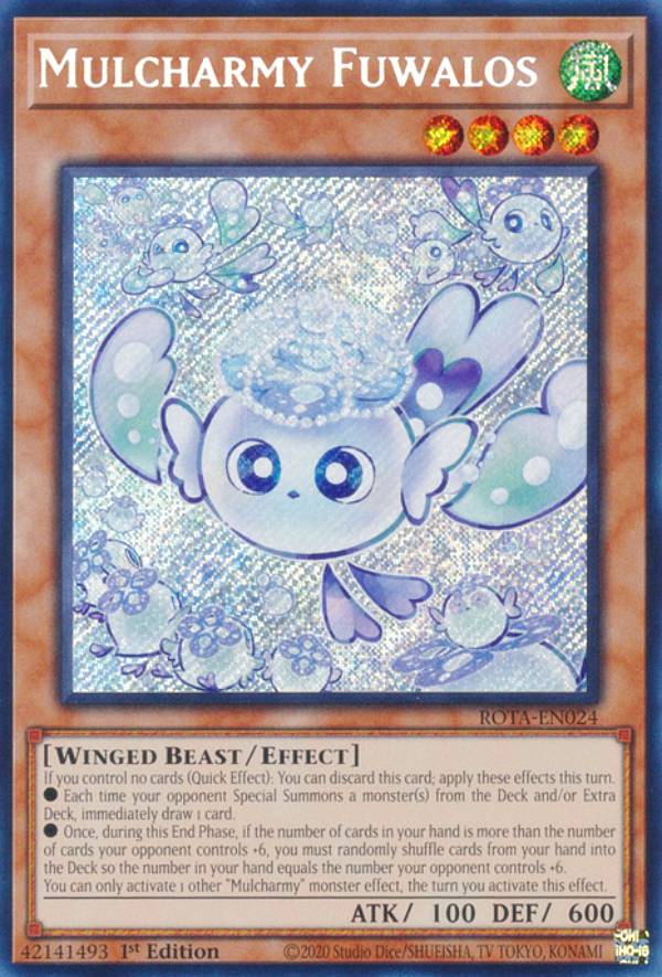 遊戯王 ROTA-EN024 マルチャミー・フワロス Mulcharmy Fuwalos (英語版 1st Edition シークレットレア),Quarter Century Secret RAGE OF THE ABYSS