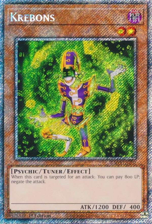 遊戯王 RA03-EN201 Krebons クレボンス (英語版 1st Edition プラチナシークレットレア) Quarter Century Bonanza