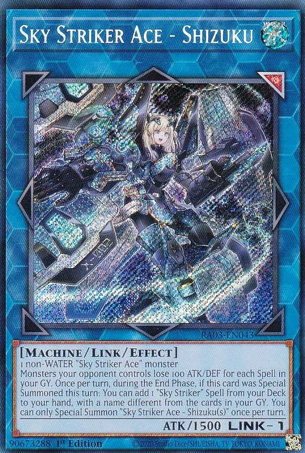 遊戯王 RA03-EN043 Sky Striker Ace - Shizuku 閃刀姫−シズク (英語版 1st Edition シークレットレア) Quarter Century Bonanza
