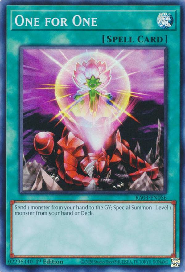 遊戯王 RA03-EN056 One for One ワン・フォー・ワン (英語版 1st Edition スーパーレア) Quarter Century Bonanza