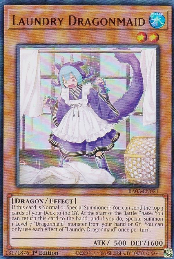 遊戯王 RA03-EN021 Laundry Dragonmaid ドラゴンメイド・ラドリー (英語版 1st Edition ウルトラレア) Quarter Century Bonanza