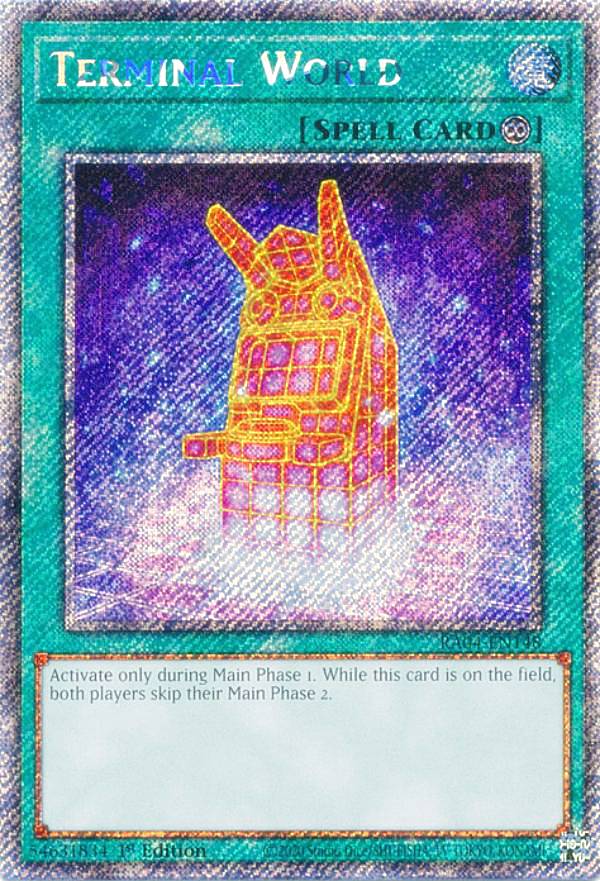 遊戯王 RA04-EN148 端末世界 Terminal World (英語版 1st Edition プラチナシークレットレア) Quarter Century Stampede