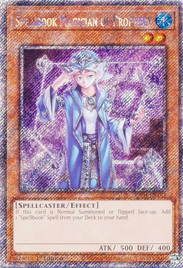 遊戯王 RA04-EN183 魔導書士 バテル Spellbook Magician of Prophecy (英語版 1st Edition プラチナシークレットレア) Quarter Century Stampede