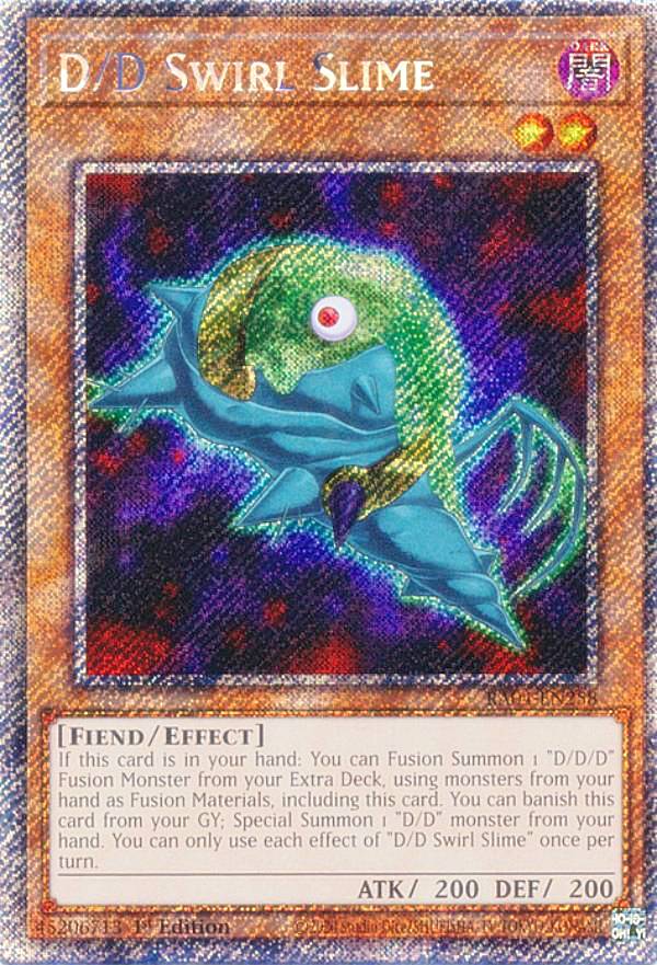 遊戯王 RA04-EN258 DDスワラル・スライム D/D Swirl Slime (英語版 1st Edition プラチナシークレットレア) Quarter Century Stampede