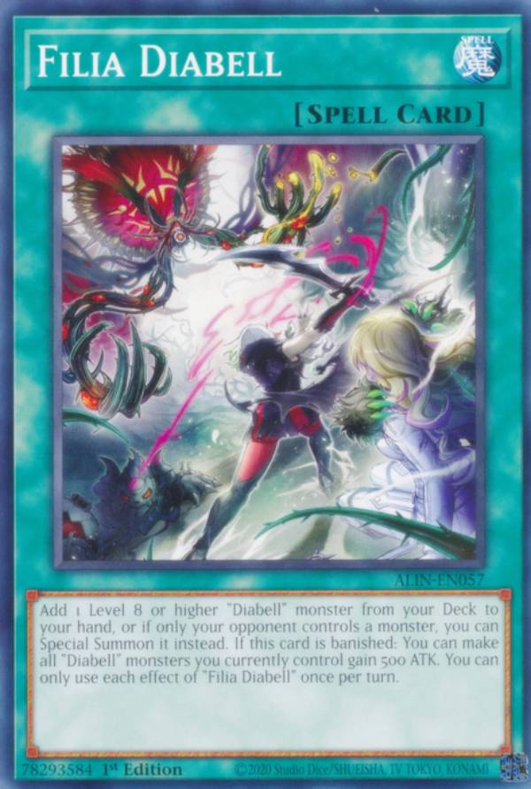 遊戯王 ALIN-EN057 フィリアス・ディアベル Filia Diabell (英語版 1st Edition ノーマル) Alliance Insight