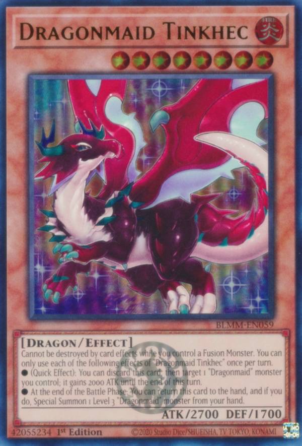 遊戯王 BLMM-EN059 ドラゴンメイド・フランメ Dragonmaid Tinkhec (英語版 1st Edition ウルトラレア) Battles of Legend:Monster Mayhem