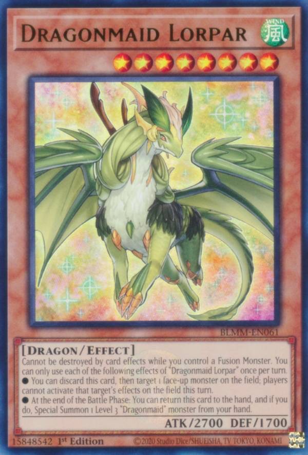 遊戯王 BLMM-EN061 ドラゴンメイド・ルフト Dragonmaid Lorpar (英語版 1st Edition ウルトラレア) Battles of Legend:Monster Mayhem