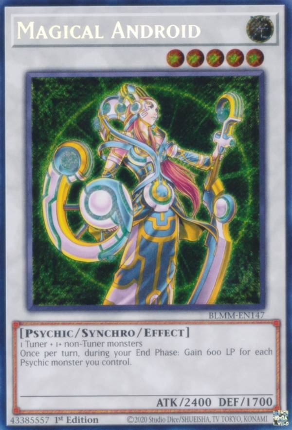 遊戯王 BLMM-EN147 マジカル・アンドロイド Magical Android (英語版 1st Edition シークレットレア) Battles of Legend:Monster Mayhem