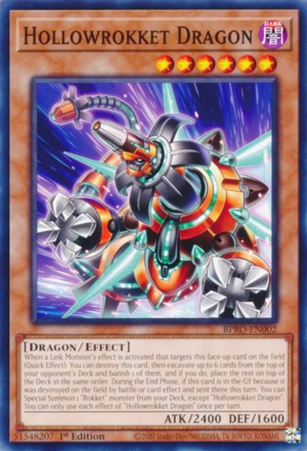 樂天商城 - 遊戯王 BPRO-EN002 ホロウヴァレット・ドラゴン Hollowrokket Dragon (英語版 1st Edition ノーマル) Burst Protocol