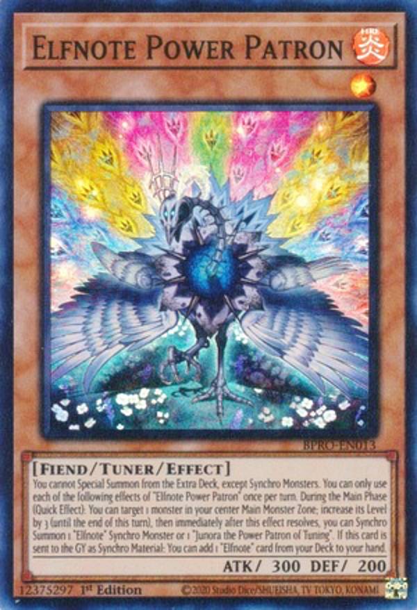 Rakuten - 遊戯王 BPRO-EN013 燿ける聖詩の獄神精 Elfnote Power Patron (英語版 1st Edition スーパーレア) Burst Protocol