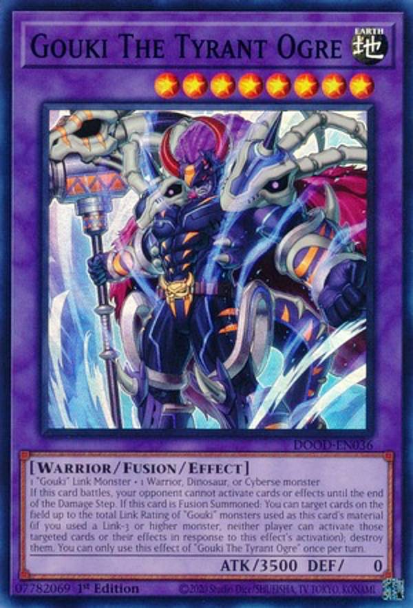 遊戯王 DOOD-EN036 剛鬼ザ・タイラント・オーガ Gouki The Tyrant Ogre (英語版 1st Edition スーパーレア) Doom of Dimensions