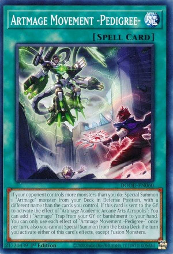 遊戯王 DOOD-EN060 アルトメギア・ムーヴメント−血統− Artmage Movement -Pedigree- (英語版 1st Edition ノーマル) Doom of Dimensions